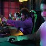 smiley-people-playing-videogame-side-view